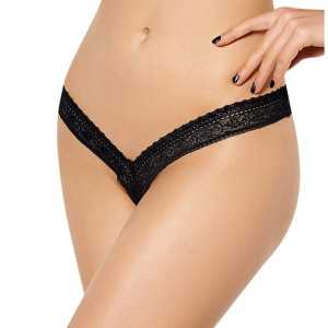 QUEEN LINGERIE LACE V THONG...
